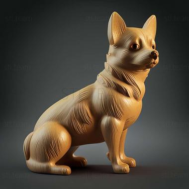 3D модель Маленькая бельгийская собака (STL)